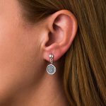 Phaistos Disc Dangle Earrings - 925 Sterling Silver - Image 2