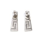Blue Opal Meander Earrings - 925 Sterling Silver - Image 4
