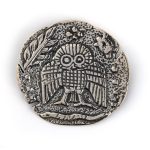 Owl Of Wisdom Brooch - 925 Sterling Silver