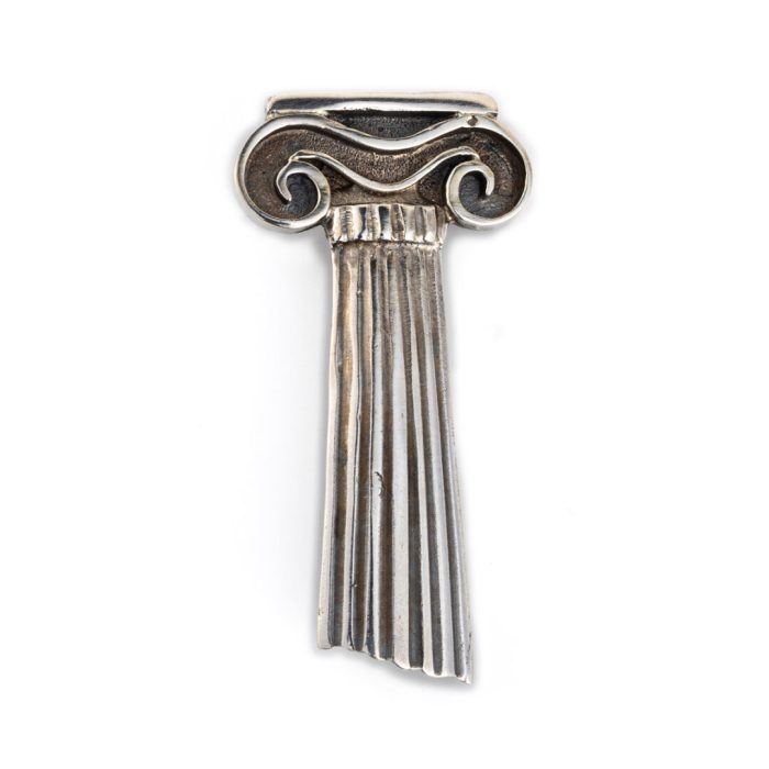 Sterling Silver Brooch Ionic Column - Image 1