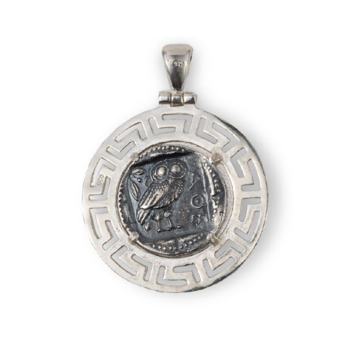 Goddess Athena Pendant - Sterling Silver - Image 4