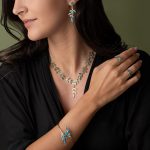 Olive Leaf Opal Earrings - Sterling Silver and Gold Plated - Image 2