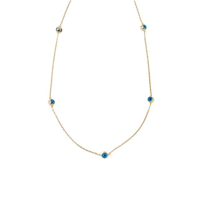 Evil Eyes Necklace - 925 Sterling Silver