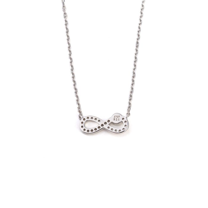 Evil Eye Infinity Necklace with Zircon - 925 Sterling Silver - Image 3