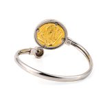 Athena Coin Bracelet – 925 Sterling Silver and Gold Plated - Image 2