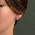 Σκουλαρίκια Καρφωτά με Μάτι από Ασήμι 925 - Image 2