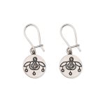 Phaistos Disc Double Earrings with Minoan Bees - Image 3