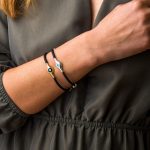 Round Evil Eye Caoutchouc Bracelet – 925 Sterling Silver - Image 2