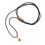 Evil Eye Cord Necklace – 925 Sterling Silver Gold Plated - Image 2