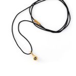 Evil Eye Cord Necklace – 925 Sterling Silver Gold Plated