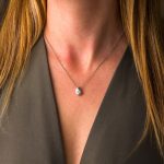 Teardrop Evil Eye Sterling Silver Necklace - Image 2