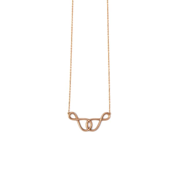 Infinity Necklace - 14K Yellow Gold - Image 2