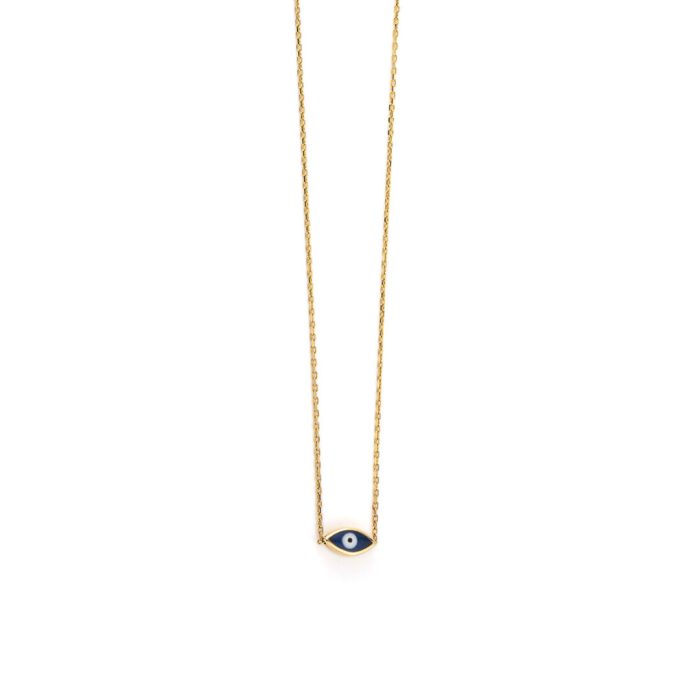 Eye Necklace 14K Yellow Gold - Image 2
