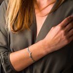 Meander Bracelet – 925 Sterling Silver with Opal - Image 2