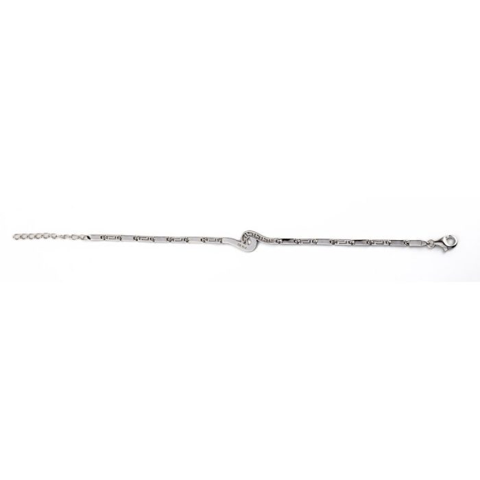 Meander Bracelet – 925 Sterling Silver with Opal - Image 3