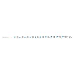 Spiral Bracelet - 925 Sterling Silver with Opal - Image 2