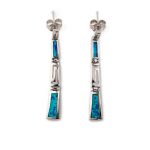 Σκουλαρίκια με Μαίανδρο - Ασήμι 925 και Όπαλ