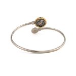 Goddess Athena Coin Hinge Ruby Bracelet – 14K Gold and 925 Sterling Silver - Image 2