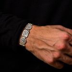 Greek Key Spiral Link Bracelet – 925 Sterling Silver - Image 2