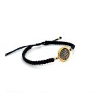 Phaistos Disc Macrame Bracelet - 14K Gold and 925 Sterling Silver - Image 2