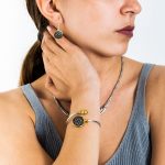 Vergina Sun Necklace Sterling Silver and Gold - Image 4