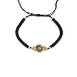 Goddess Athena Coin Macrame Bracelet – 14K Gold and 925 Sterling Silver - Image 2