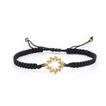 Olive Wreath Macrame Bracelet - 14K Gold