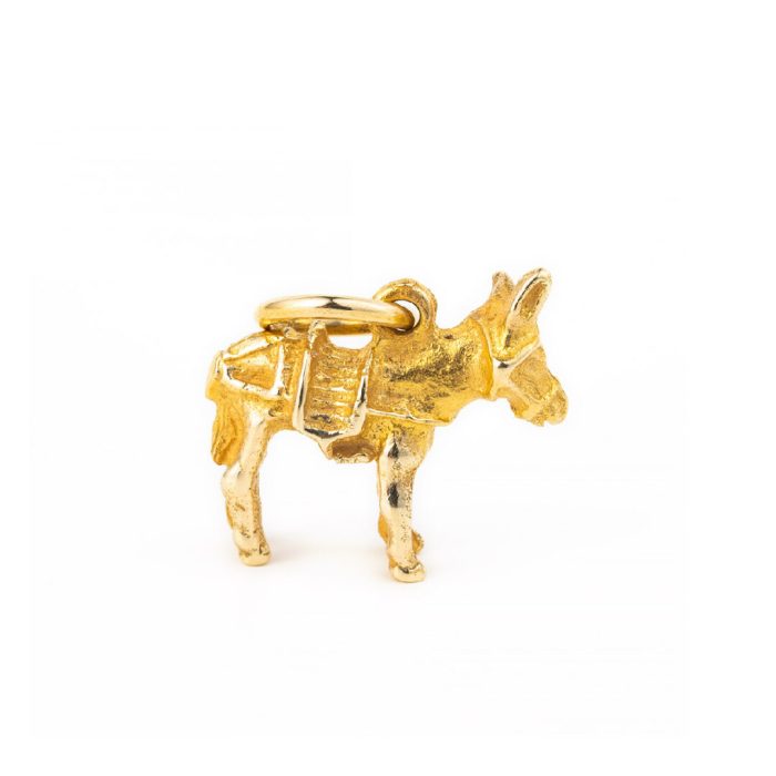 14k Gold Donkey Charm - Image 1
