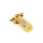 Ionic Column Ancient Greek Charm - 14K Gold - Image 4