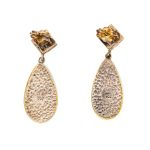 Amazonite Dangle Earrings – 18K Gold and Sterling Silver - Image 4