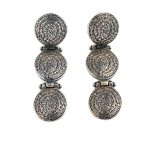 Phaistos Disk Drop Earrings