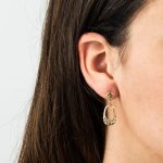 14k Gold Meander Earrings - Image 2
