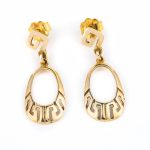 14k Gold Meander Earrings - Image 3
