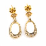 14k Gold Meander Earrings - Image 4