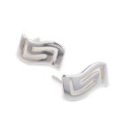 Greek Key Stud Earrings - Image 2