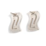 Greek Key Stud Earrings - Image 3