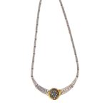 Vergina Sun Necklace Sterling Silver and Gold - Image 5