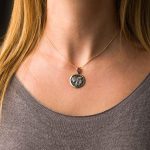 14K Gold Pendant with Goddess Athena and Ruby - Image 2