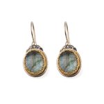 Gerochristo - Σκουλαρίκια Από Ασήμι με Λαμπραδορίτη