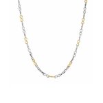 Gerochristo - Cable Chain in Sterling Silver with Gold Plated Parts