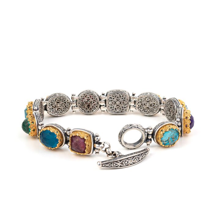 Gerochristo – Iris bracelet with Multi Precious Stones - Image 2