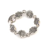 Gerochristo – Penelope bracelet in Sterling Silver with Multi Precious Stones - Image 2