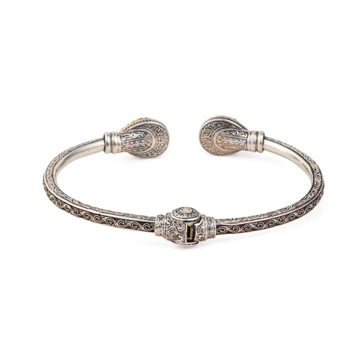 Gerochristo – Iris Bracelet in Sterling Silver with Amazonite - Image 3