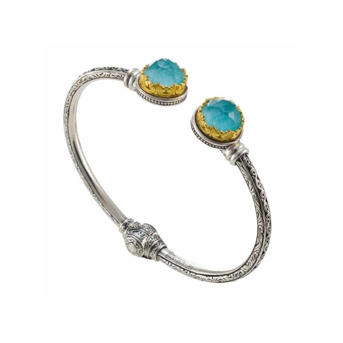 Gerochristo - Iris Bracelet in Sterling Silver with Gemstone - Image 4