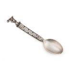 Spoon with Discobolus - 925 Sterling Silver