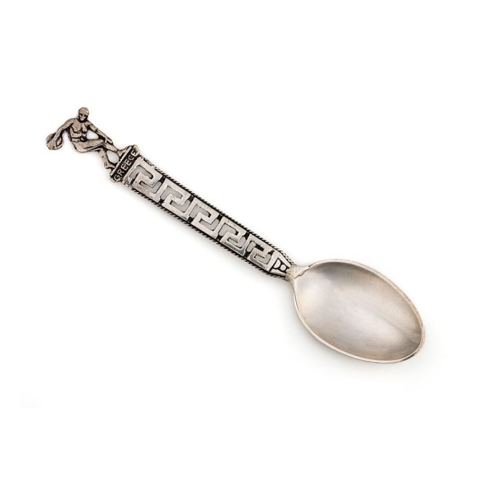 Spoon with Discobolus - 925 Sterling Silver - Image 1
