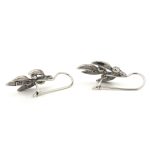 Greek Olive Dangle Earrings – Oxidized Silver 925 - Image 3