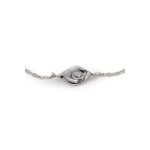 Tiny Evil Eye Bracelet with Zircon Sterling Silver - Image 2