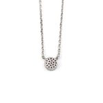 Sterling Silver Eye Necklace with Zircon - Image 2
