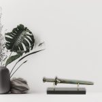 Ancient Spartan Sword on Marble Base - Bronze - Image 2